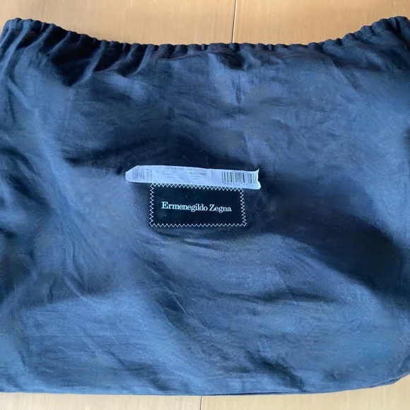 Ermenegildo Zenga Dark Brown Leather Messenger Bag - Picture 5 of 6